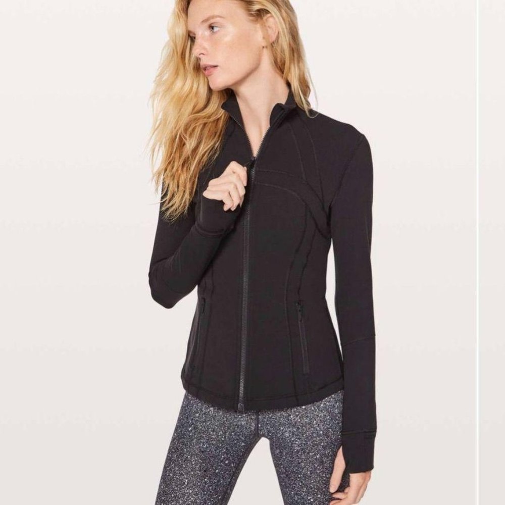 Lululemon Black Luon Brushed Define Jacket Size 10